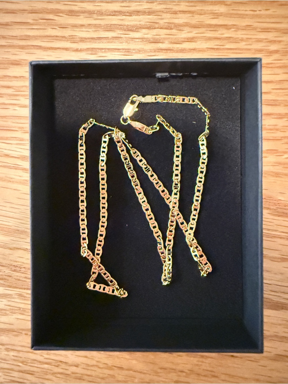 NEW 18K Gold Filled Mariner Link Chain Necklace 20” Gold Chain